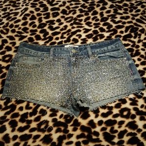 Rhinestoned shorts